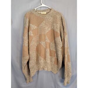 Vintage St John's Bay Beige / Tan Baggy Fit Sweater